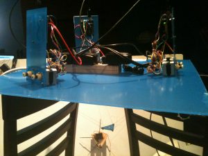 inverted stewart platform, side view