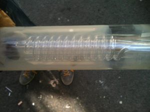 Laser tube, detail.