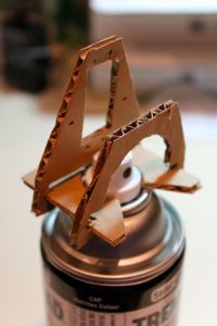 cardboard prototype assembled