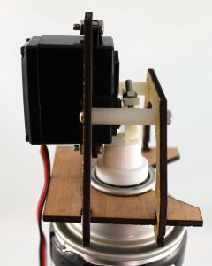 spray nozzle laser cut birch prototype side