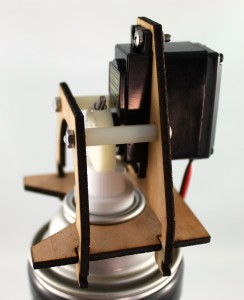spray nozzle laser cut birch prototype beaty