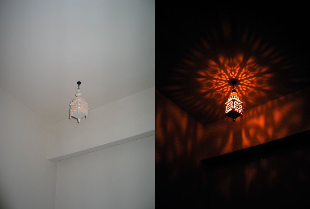 new lamp before & after.